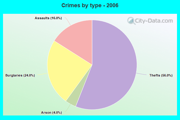 Crimes by type - 2006