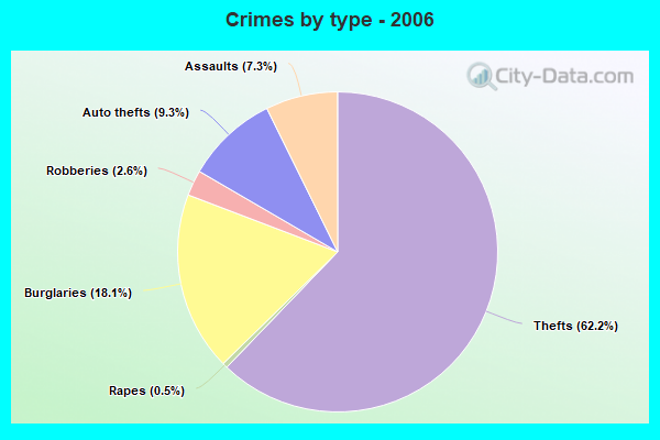 Crimes by type - 2006