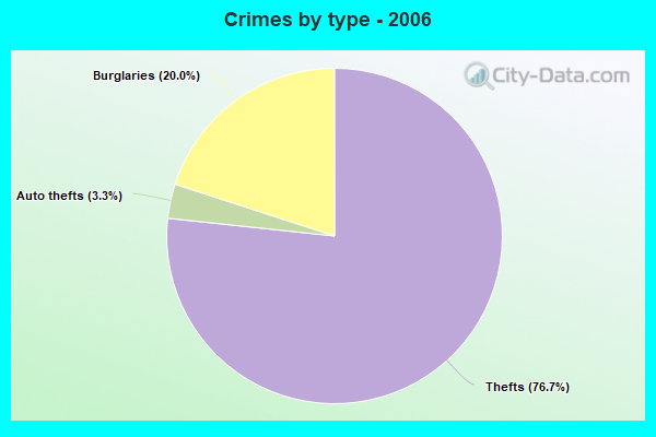 Crimes by type - 2006