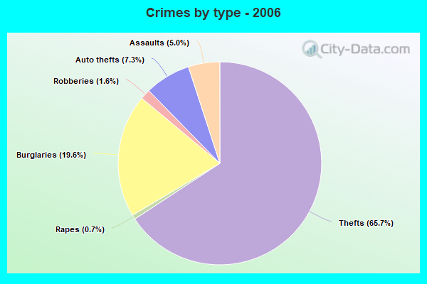 Crimes by type - 2006