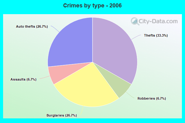 Crimes by type - 2006