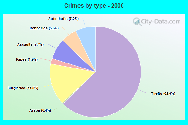 Crimes by type - 2006