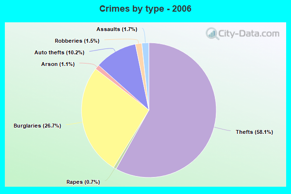 Crimes by type - 2006