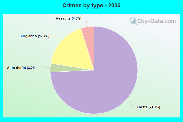 Crimes by type - 2006