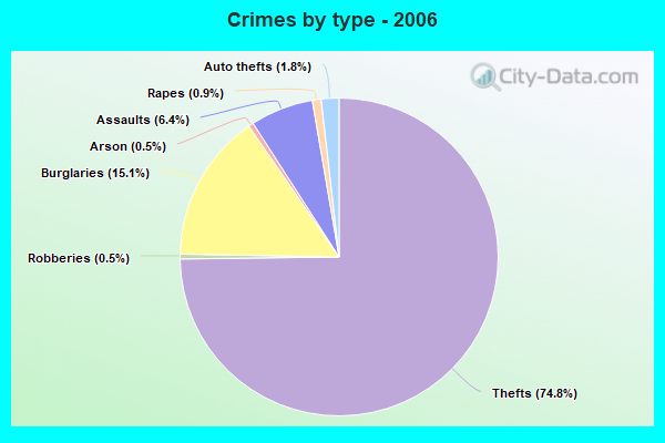 Crimes by type - 2006