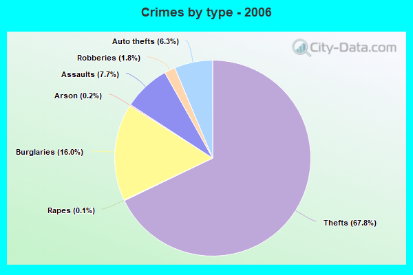 Crimes by type - 2006