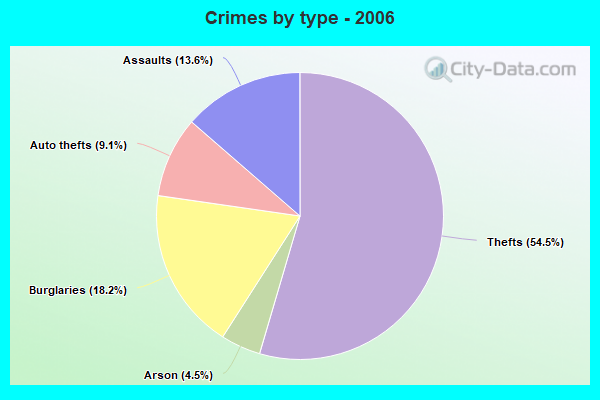 Crimes by type - 2006