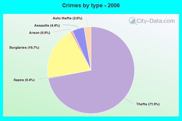 Crimes by type - 2006