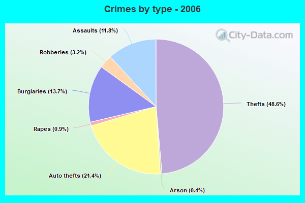 Crimes by type - 2006