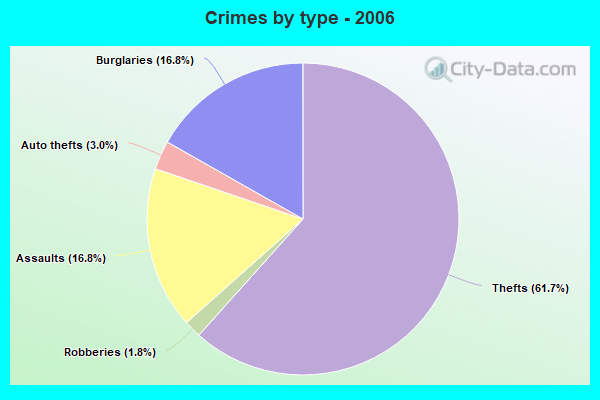 Crimes by type - 2006