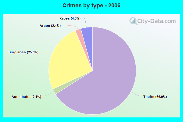 Crimes by type - 2006