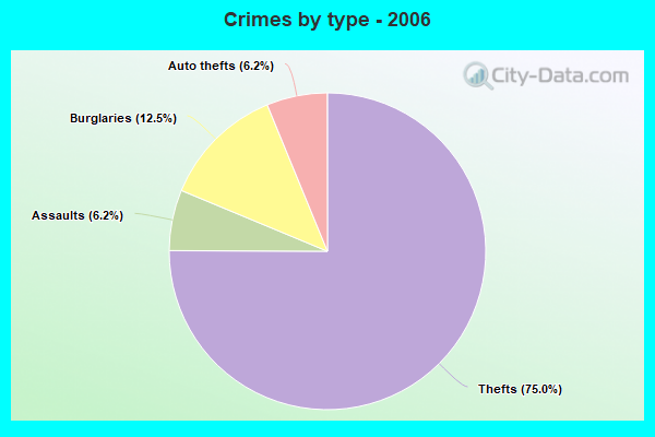 Crimes by type - 2006