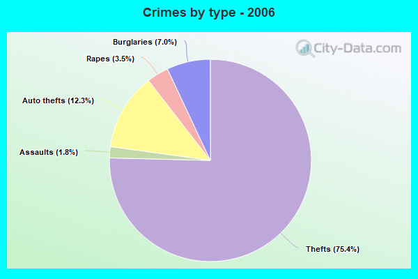 Crimes by type - 2006