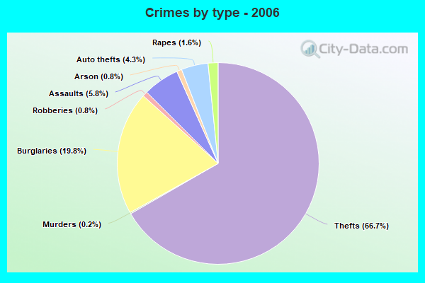 Crimes by type - 2006