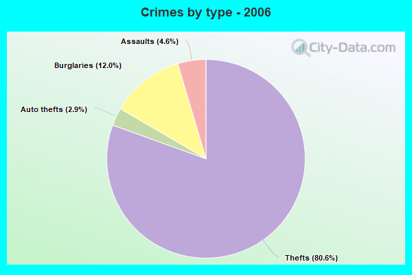 Crimes by type - 2006