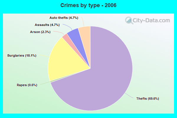 Crimes by type - 2006