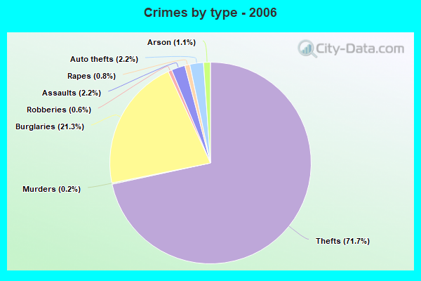 Crimes by type - 2006