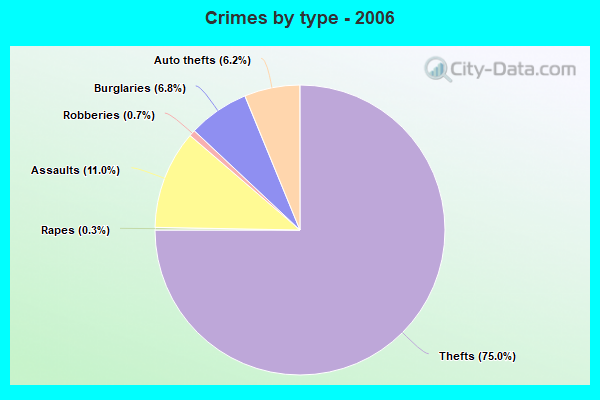 Crimes by type - 2006