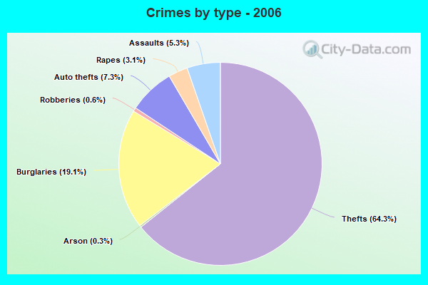 Crimes by type - 2006