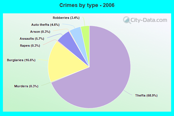 Crimes by type - 2006