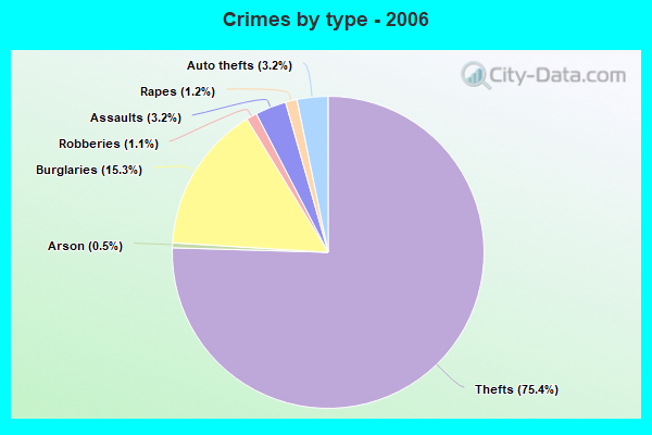 Crimes by type - 2006