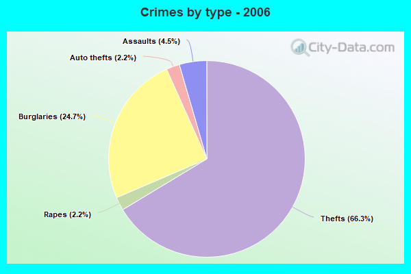 Crimes by type - 2006