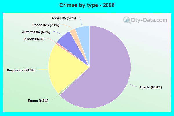 Crimes by type - 2006