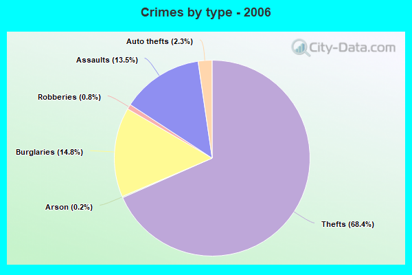 Crimes by type - 2006