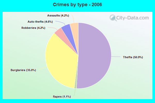 Crimes by type - 2006