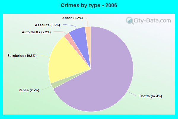 Crimes by type - 2006