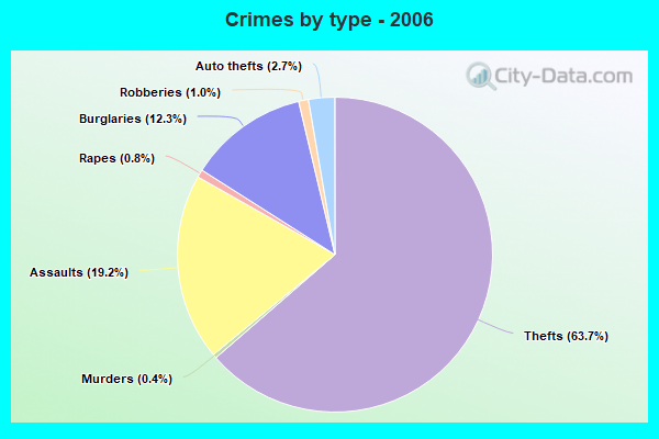 Crimes by type - 2006