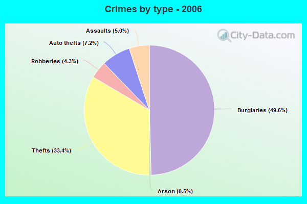 Crimes by type - 2006