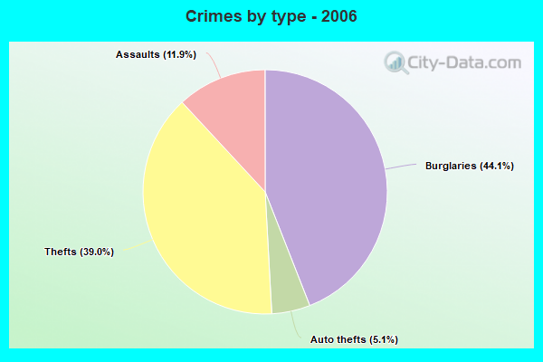 Crimes by type - 2006