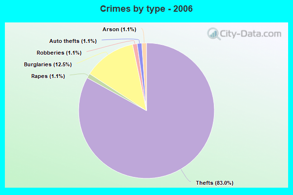 Crimes by type - 2006