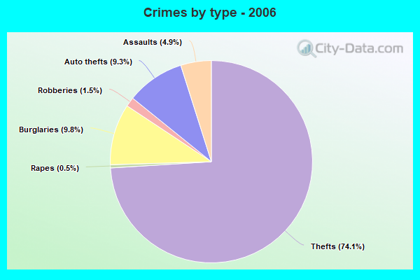 Crimes by type - 2006