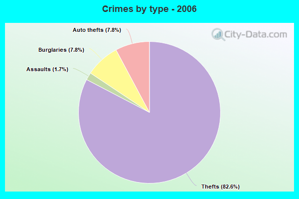 Crimes by type - 2006