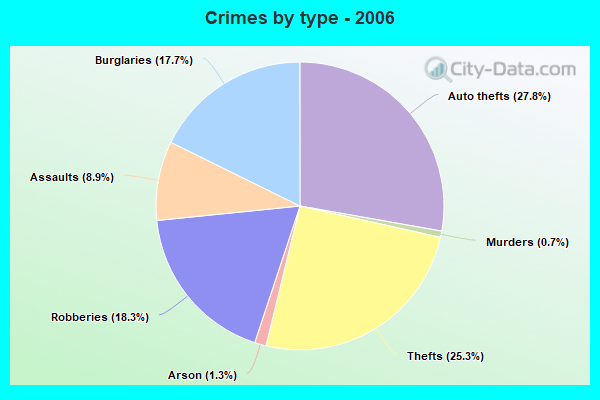 Crimes by type - 2006