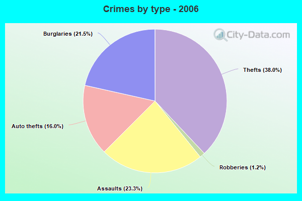 Crimes by type - 2006