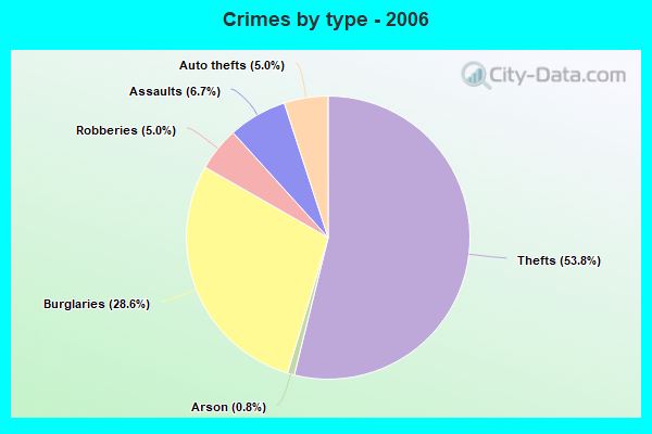 Crimes by type - 2006