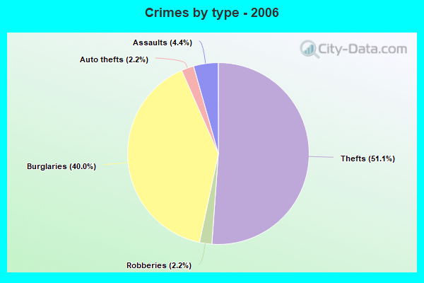 Crimes by type - 2006