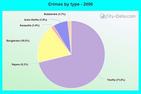 Crimes by type - 2006