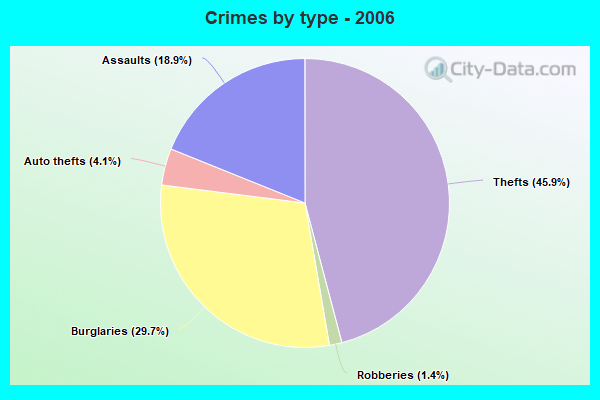 Crimes by type - 2006