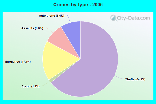 Crimes by type - 2006