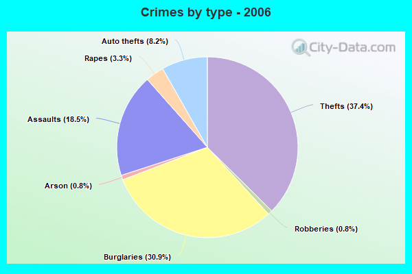 Crimes by type - 2006