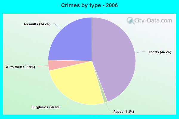 Crimes by type - 2006