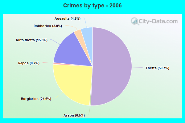 Crimes by type - 2006