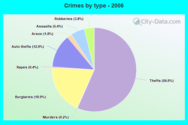 Crimes by type - 2006