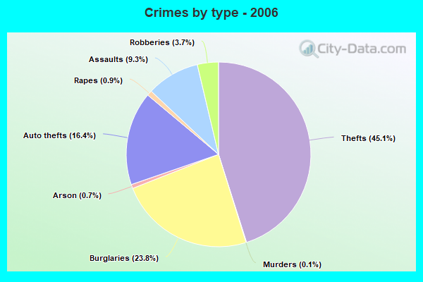 Crimes by type - 2006