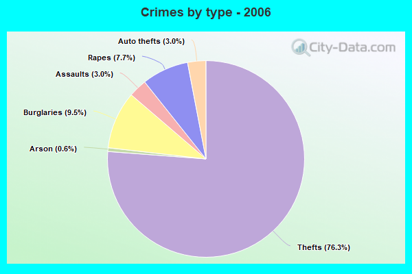 Crimes by type - 2006