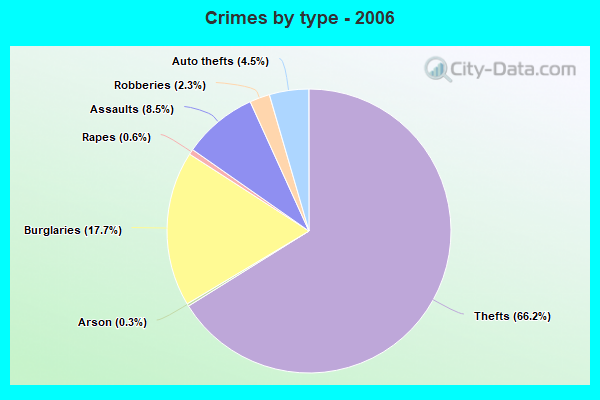 Crimes by type - 2006